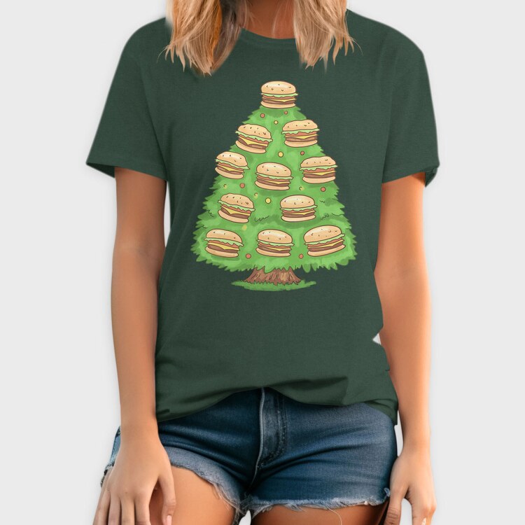 Burger Tree, Tricou Barbati (Unisex)