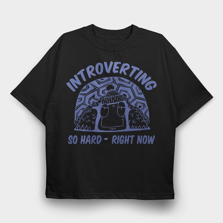 Winter Introverting, Tricou Oversize Barbati (Unisex)