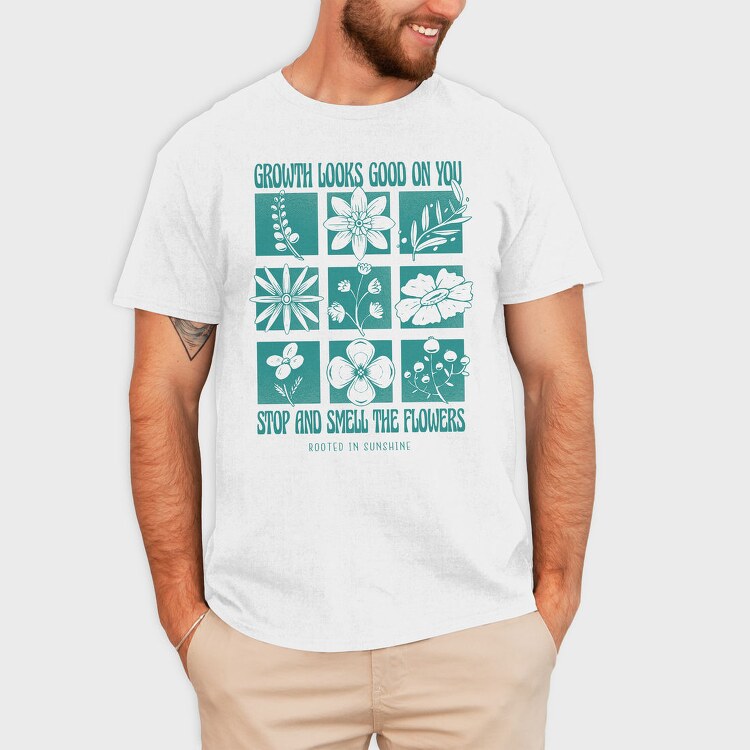 Growth Elements Floral Spring, Tricou Barbati (Unisex)