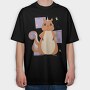 Unicorn Squirrel Animal Squirrcorn, Tricou Oversize Barbati (Unisex)