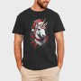 Unicorn With Christmas Hat, Tricou Barbati (Unisex)
