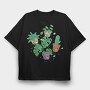 Dabbing Plants Cute, Tricou Oversize Barbati (Unisex)