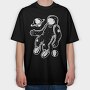Astronaut Floating Space Galaxy, Tricou Oversize Barbati (Unisex)