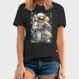 Astronaut Gamer In Cosmic Hues, Tricou Barbati (Unisex)