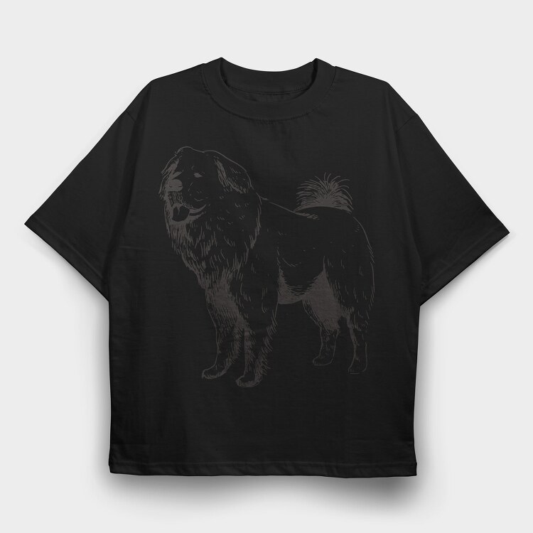 Russian Mastiff Dog, Tricou Oversize Barbati (Unisex)