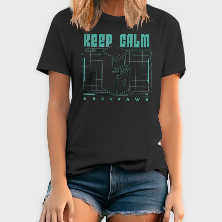 Keep Calm and Respawn, Tricou Barbati (Unisex)