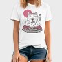 Cat Eating Sushi Sushi, Tricou Barbati (Unisex)