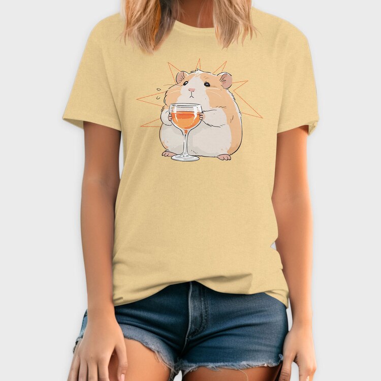 Sad Hamster With Drink, Tricou Barbati (Unisex)