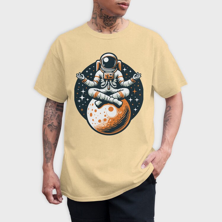Astronaut Yoga, Tricou Barbati (Unisex)