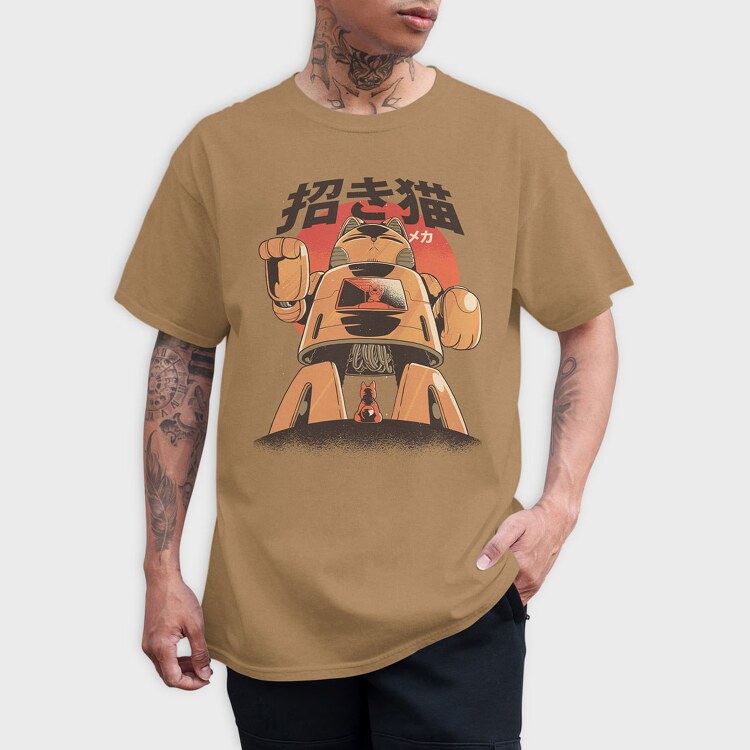 Cat Mecha, Tricou Barbati (Unisex)