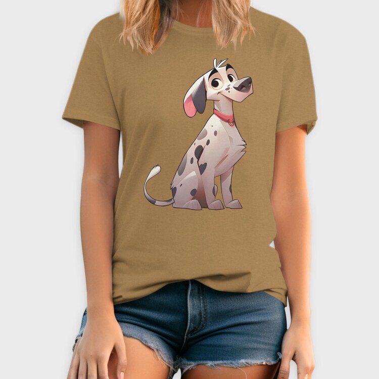Dalmata Dog Cartoon, Tricou Barbati (Unisex)