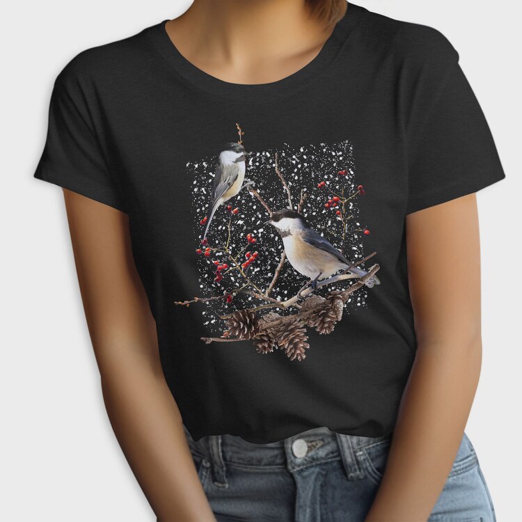 Chickadee Bird, Tricou Femei