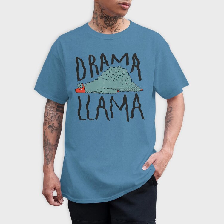 Drama Llama, Tricou Barbati (Unisex)