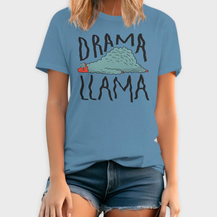Drama Llama, Tricou Barbati (Unisex)