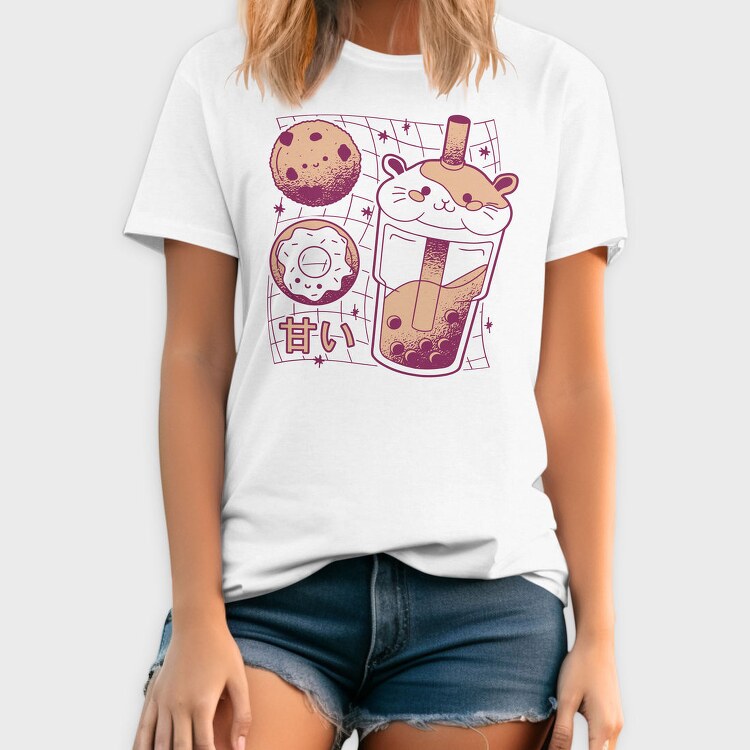 Guinea Pig Boba Tea Love, Tricou Barbati (Unisex)