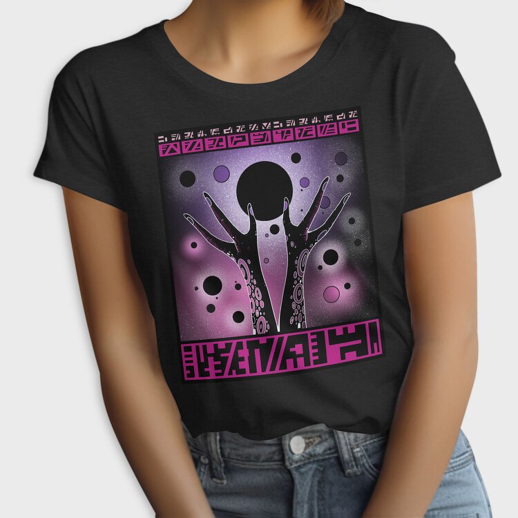 Cosmic Alien Hands With Planet Beings 08, Tricou Femei