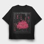 Sakura Tree City Pink Japan, Tricou Oversize Barbati (Unisex)