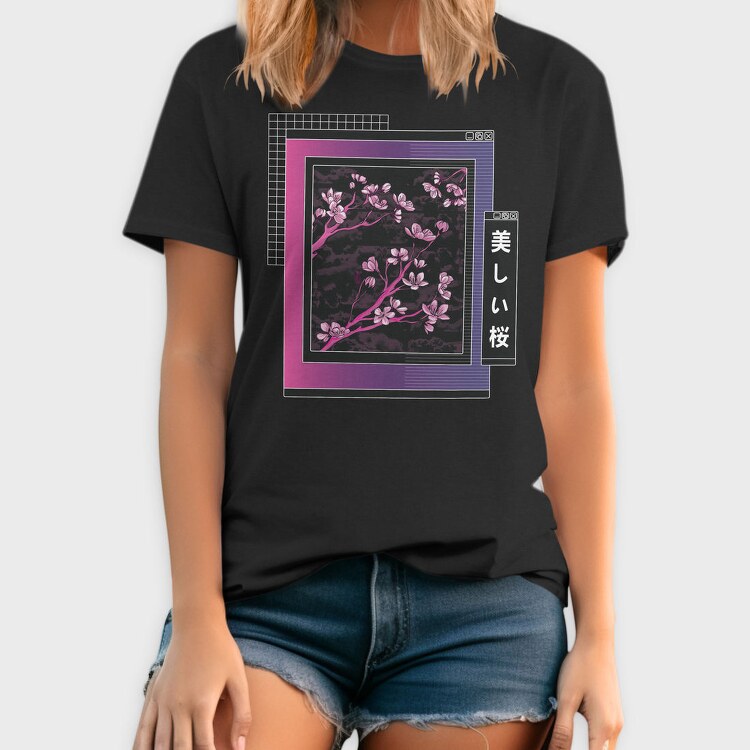 Sakura Tree Vaporwave, Tricou Barbati (Unisex)