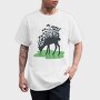Forest Deer Silhouette, Tricou Barbati (Unisex)
