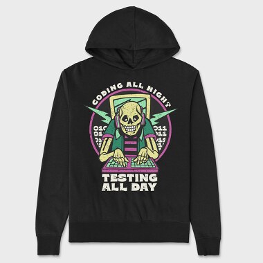Skeleton Coding, Hanorac Oversize Barbati (Unisex)