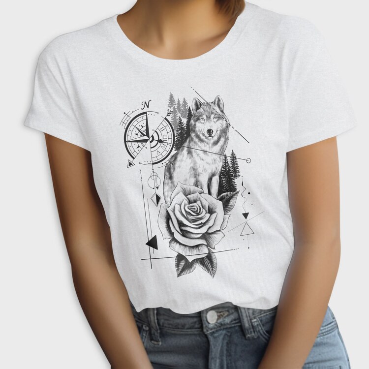 Compass Wolf, Tricou Femei