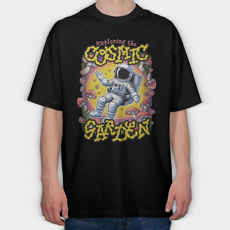 Cosmic Garden Trend, Tricou Oversize Barbati (Unisex)
