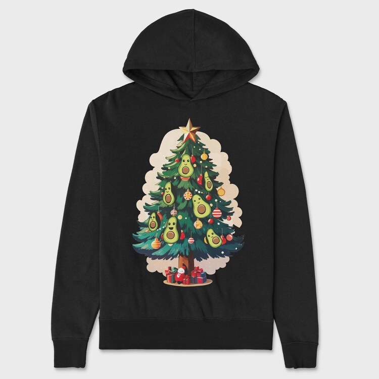 Hanorac Barbati (Unisex), Avocado Christmas