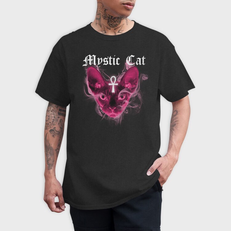 Mystic Sphynx Cat Spirit, Tricou Barbati (Unisex)
