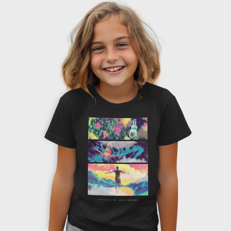 People Flying Psychodelic Lucid, Tricou Copii