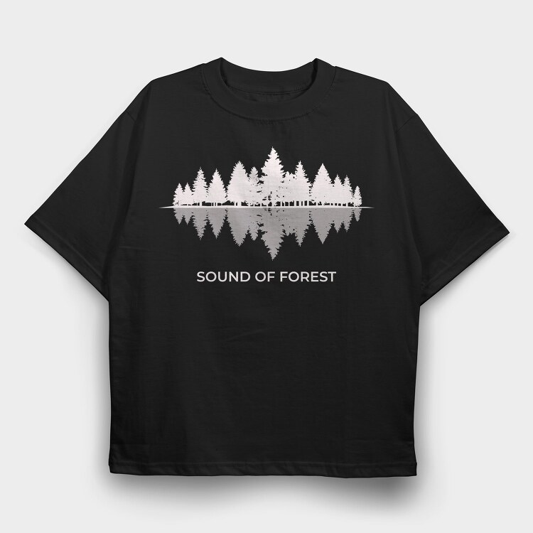 Forest Sound Of, Tricou Oversize Barbati (Unisex)