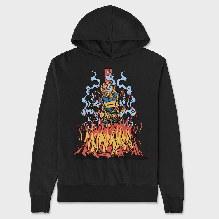 Fire Witch, Hanorac Oversize Barbati (Unisex)