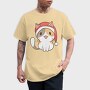 Santa Cat, Tricou Barbati (Unisex)
