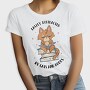 Cat Reading Books, Tricou Femei