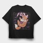 Fox Anatomy Pillow, Tricou Oversize Barbati (Unisex)