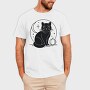 Halloween Mystical Black Cat, Tricou Barbati (Unisex)