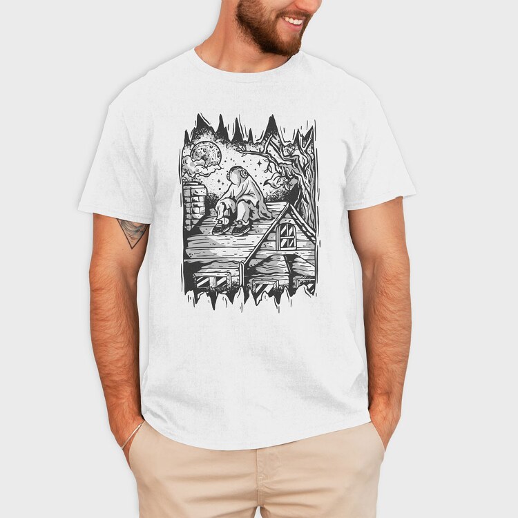 Lonely Ghost, Tricou Barbati (Unisex)