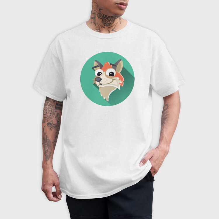 Fox Face Icon, Tricou Barbati (Unisex)