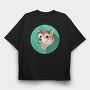 Fox Face Icon, Tricou Oversize Barbati (Unisex)