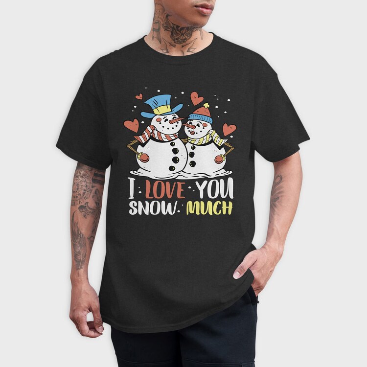 Snowman Love, Tricou Barbati (Unisex)