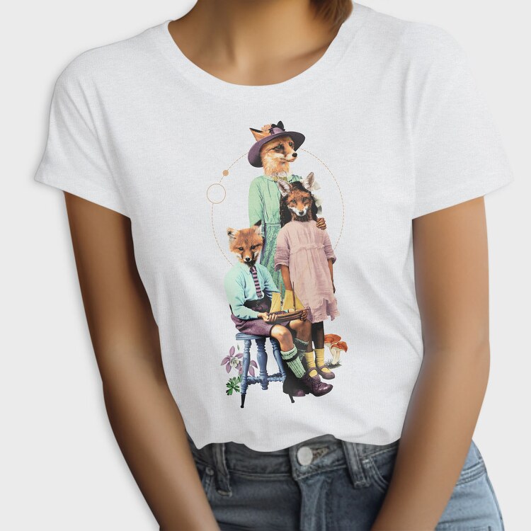 Fox Family Fancy Animals, Tricou Femei
