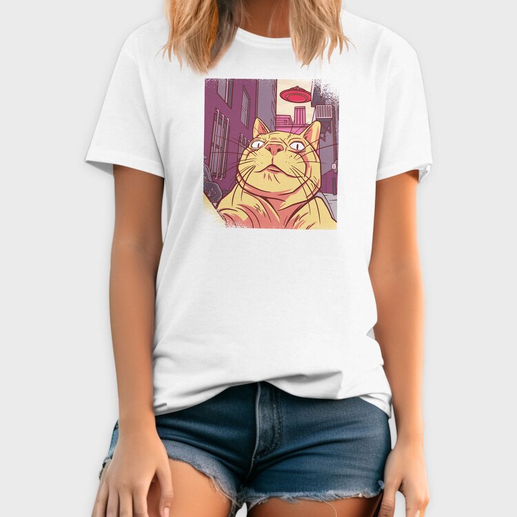 Cat Selfie Meme, Tricou Barbati (Unisex)