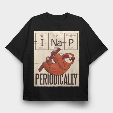 Nap Periodically Sloth, Tricou Oversize Barbati (Unisex)
