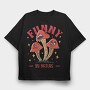 Natural Humor Mushroom Funny By Nature, Tricou Oversize Barbati (Unisex)