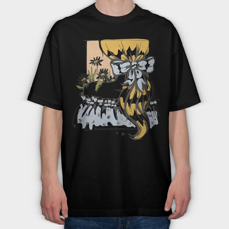 Cottagecore Lifestyle Woman Collection, Tricou Oversize Barbati (Unisex)