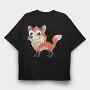 Fox Tail Twist, Tricou Oversize Barbati (Unisex)