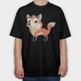 Fox Tail Twist, Tricou Oversize Barbati (Unisex)