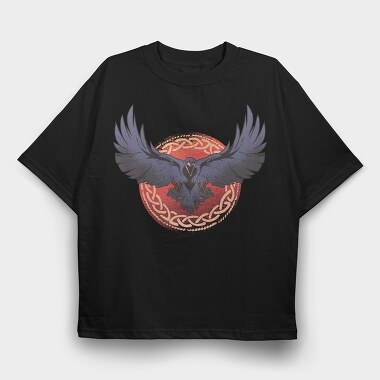 Dark Raven, Tricou Oversize Barbati (Unisex)
