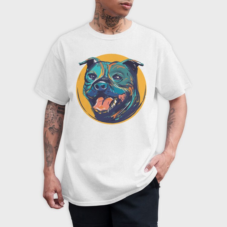 Staffordshire Bull Terrier, Tricou Barbati (Unisex)