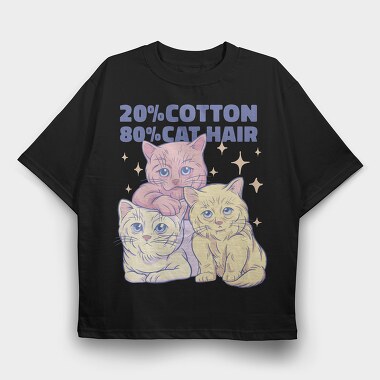 Cotton Cats, Tricou Oversize Barbati (Unisex)