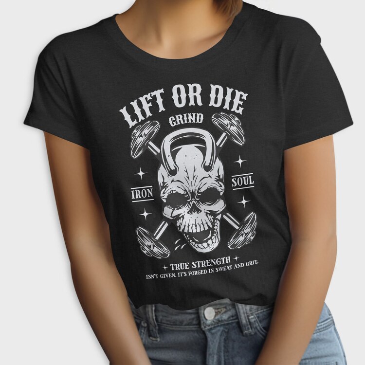 Dark Skull Gym Lift, Tricou Femei